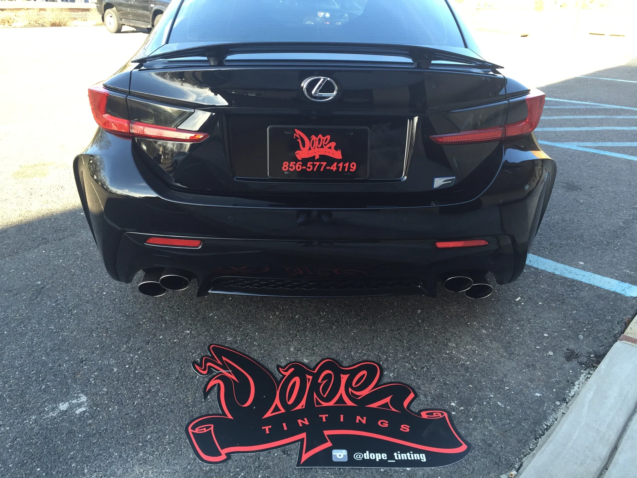 Lexus ISF tail light tint at Dope Tintings Pennsauken NJ