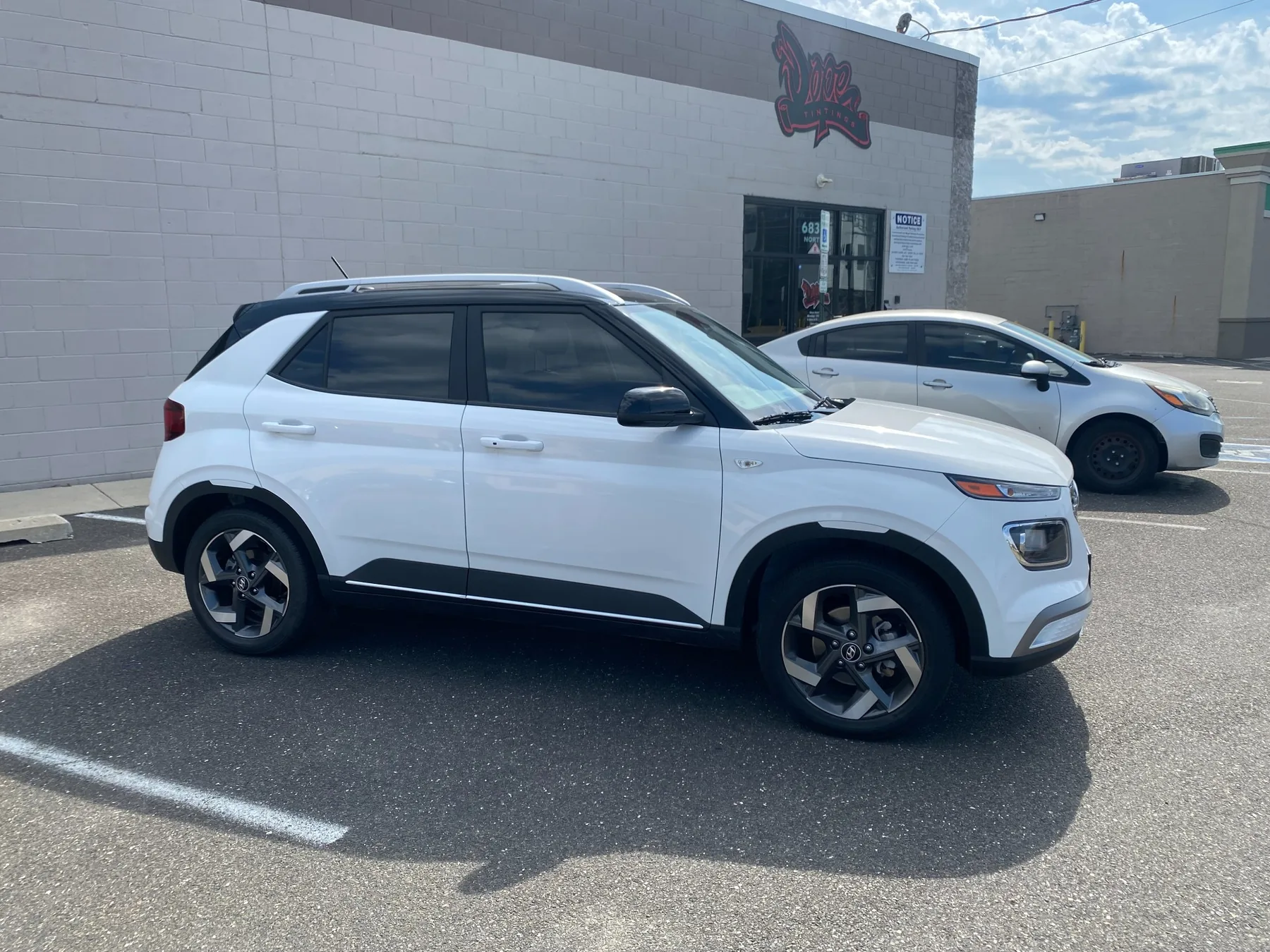 What Does 35% Front and 20% Rear Tint Look Like on a 2020β2026 Hyundai Venue?
